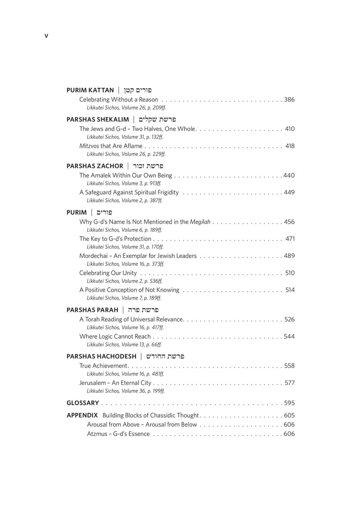 Selections From Likkutei Sichos, Festivals vol 1 (Tishrei-Adar)