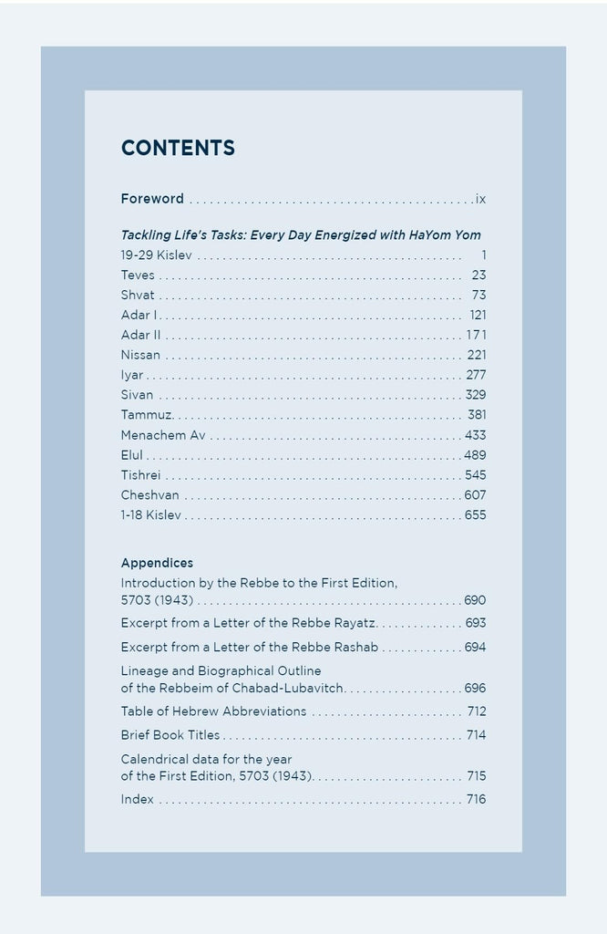 Tackling Life's Tasks (Hayom Yom) - Compact Edition